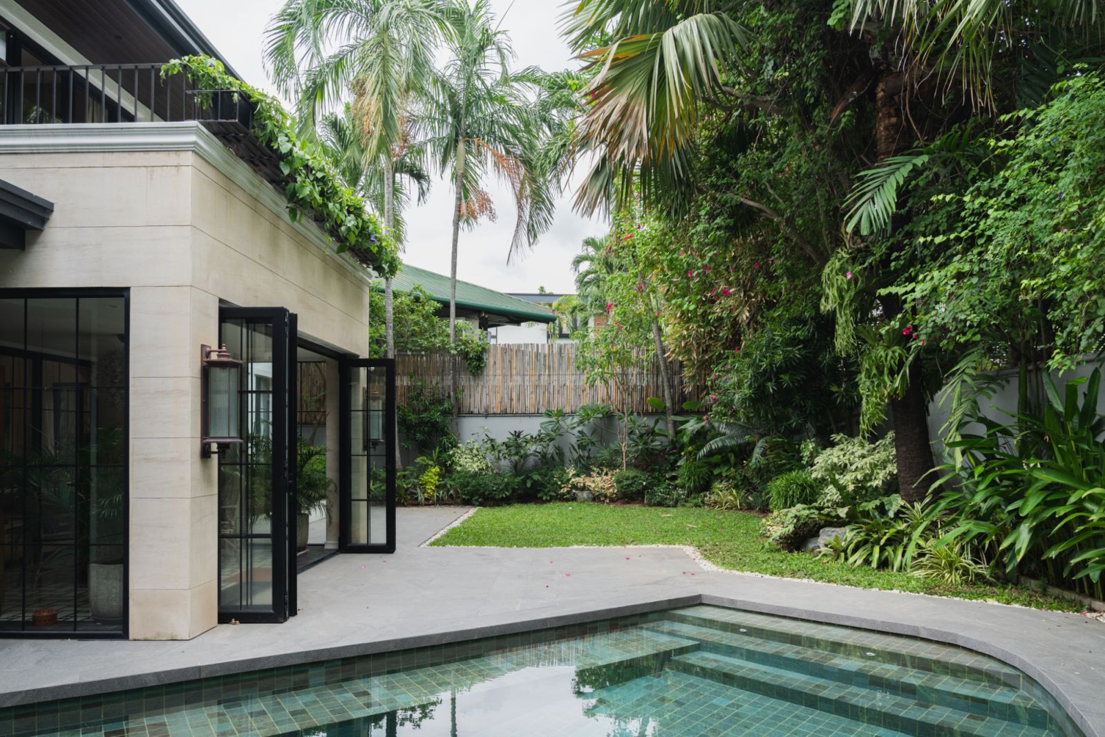 The swimming pool area in a Manila home