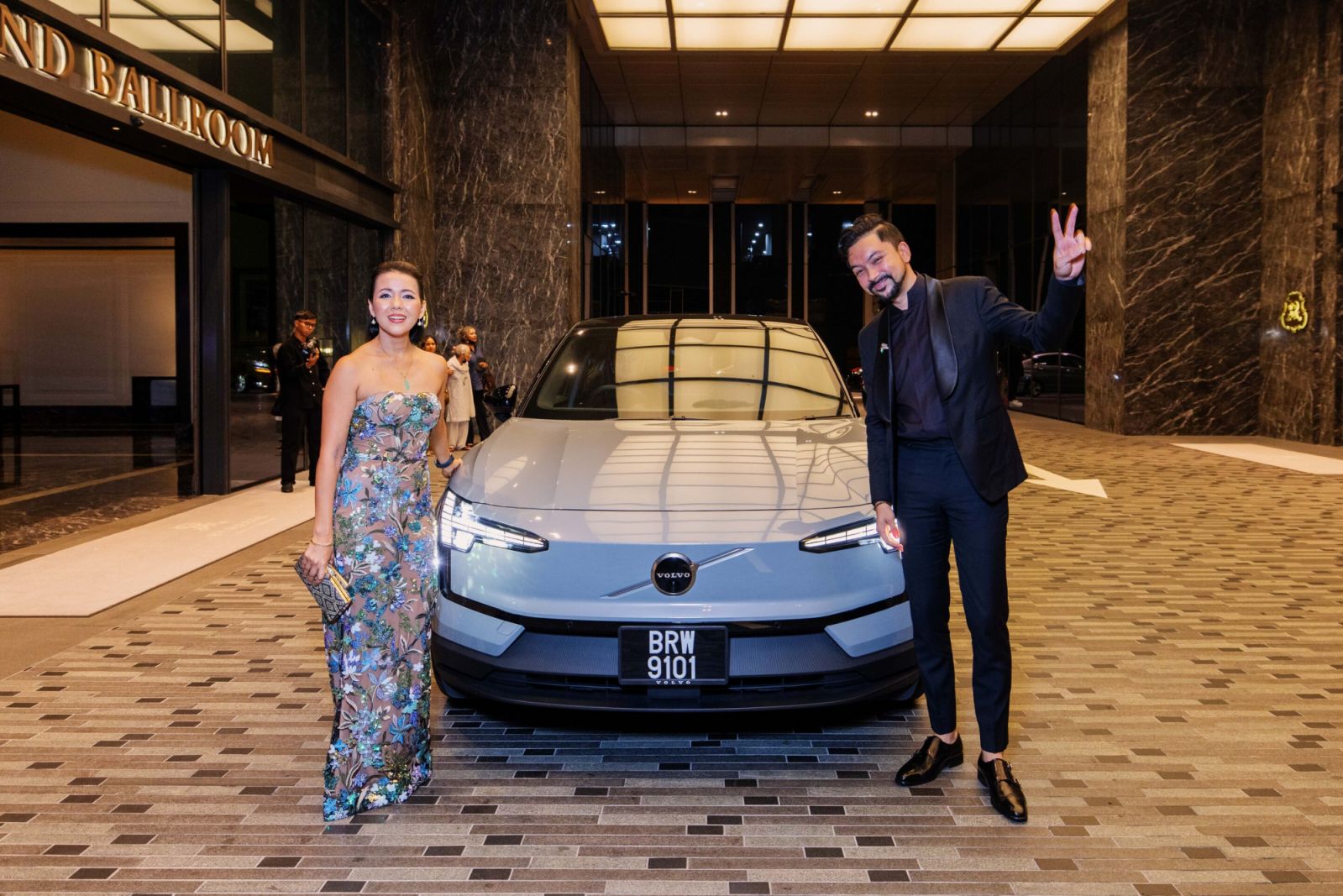 Rengeeta Rendava and Iqbal Ameer enjoyed their leisurely experience in the Volvo EX30