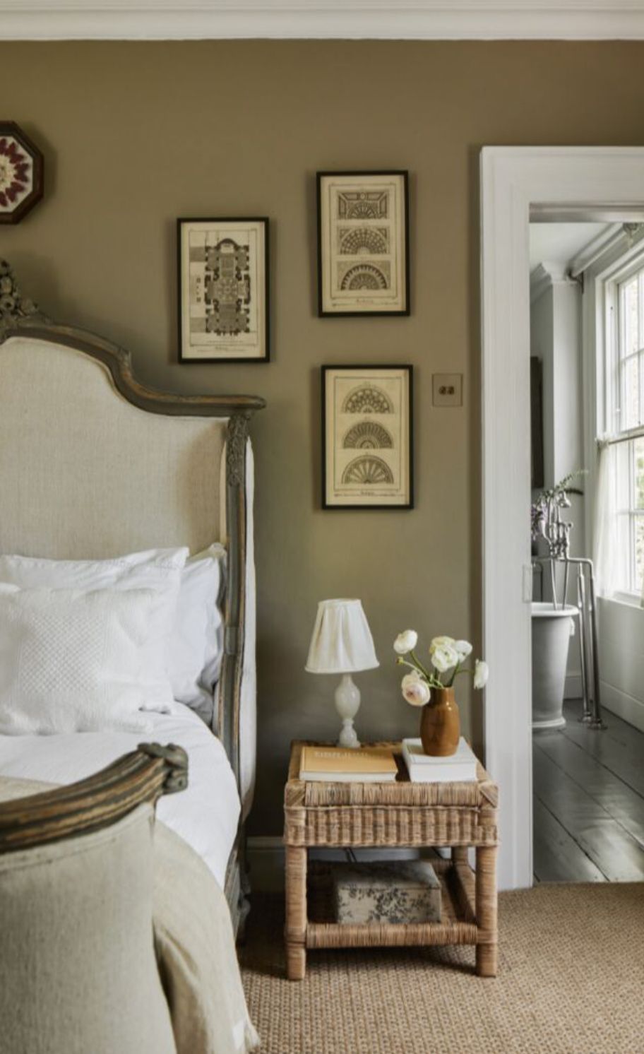 Another bedroom in the home, with unique artworks to add nostalgia to the space