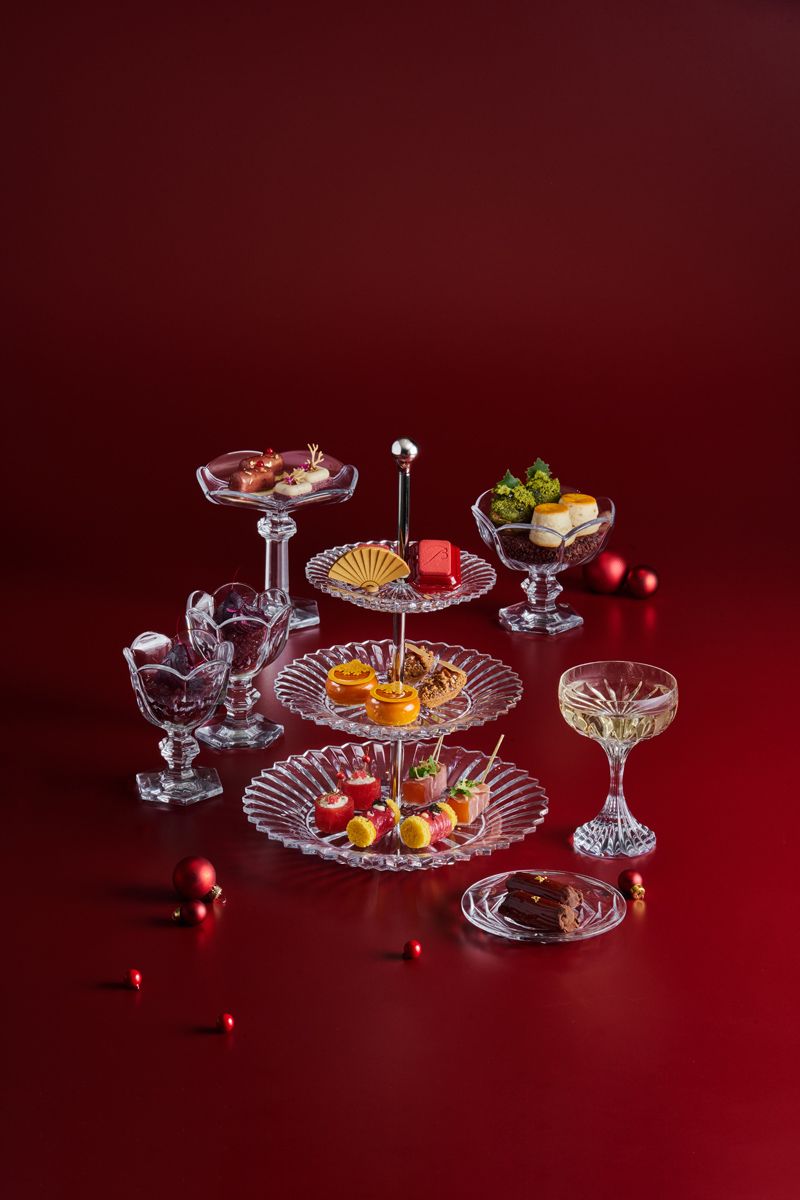The afternoon tea includes creations by Mandarin Oriental, Singapore's pastry chefs