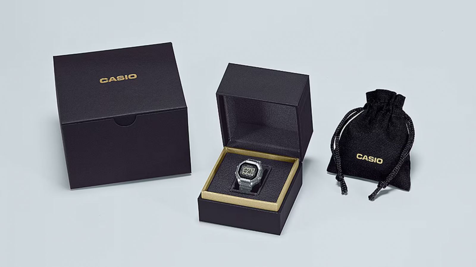 Casio 50週年紀念戒指錶CRW-001的特殊包裝和設計的特殊包裝和設計。(Photo: Casio)