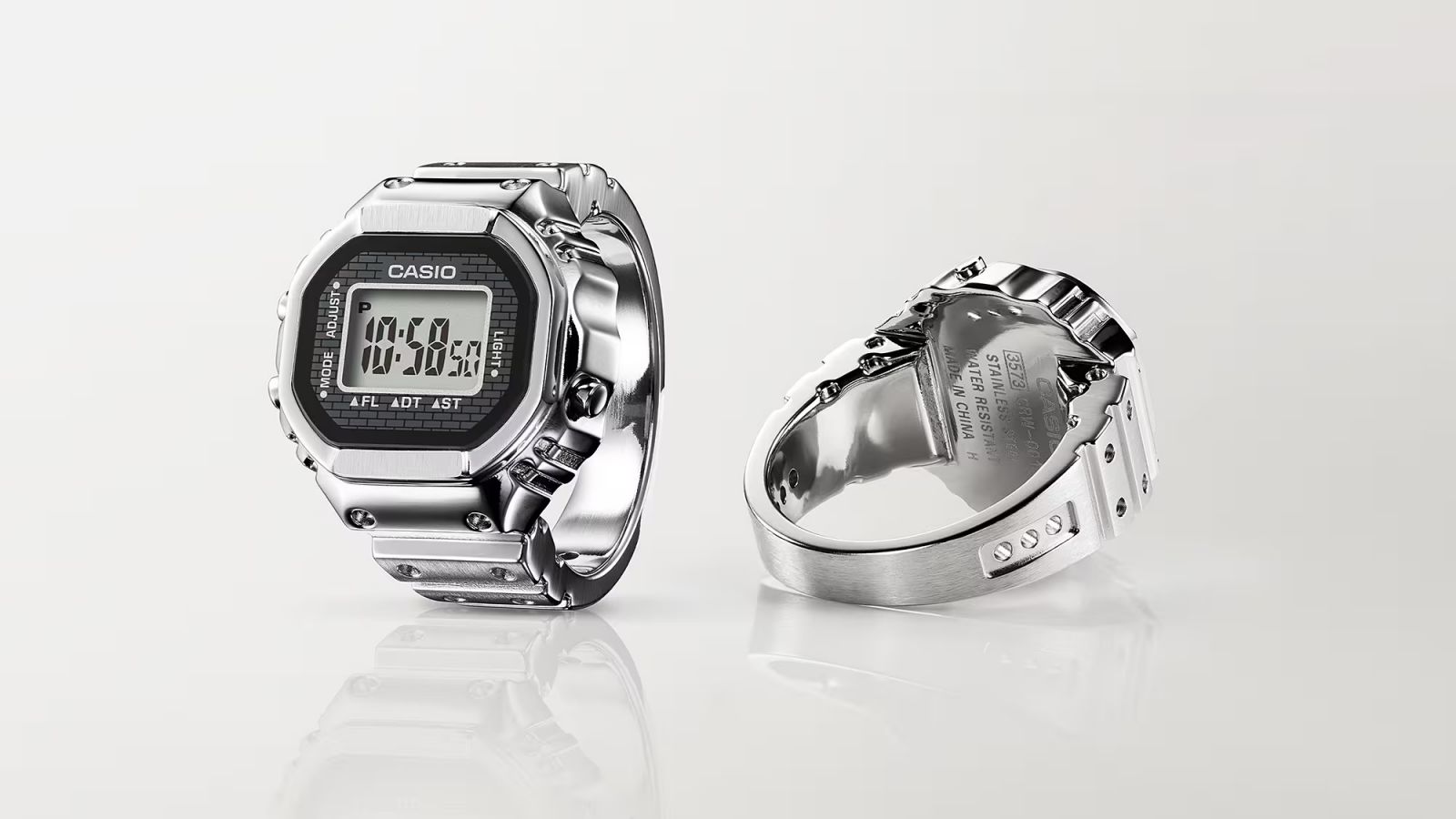 Casio 50週年紀念戒指錶CRW-001。(Photo: Casio)