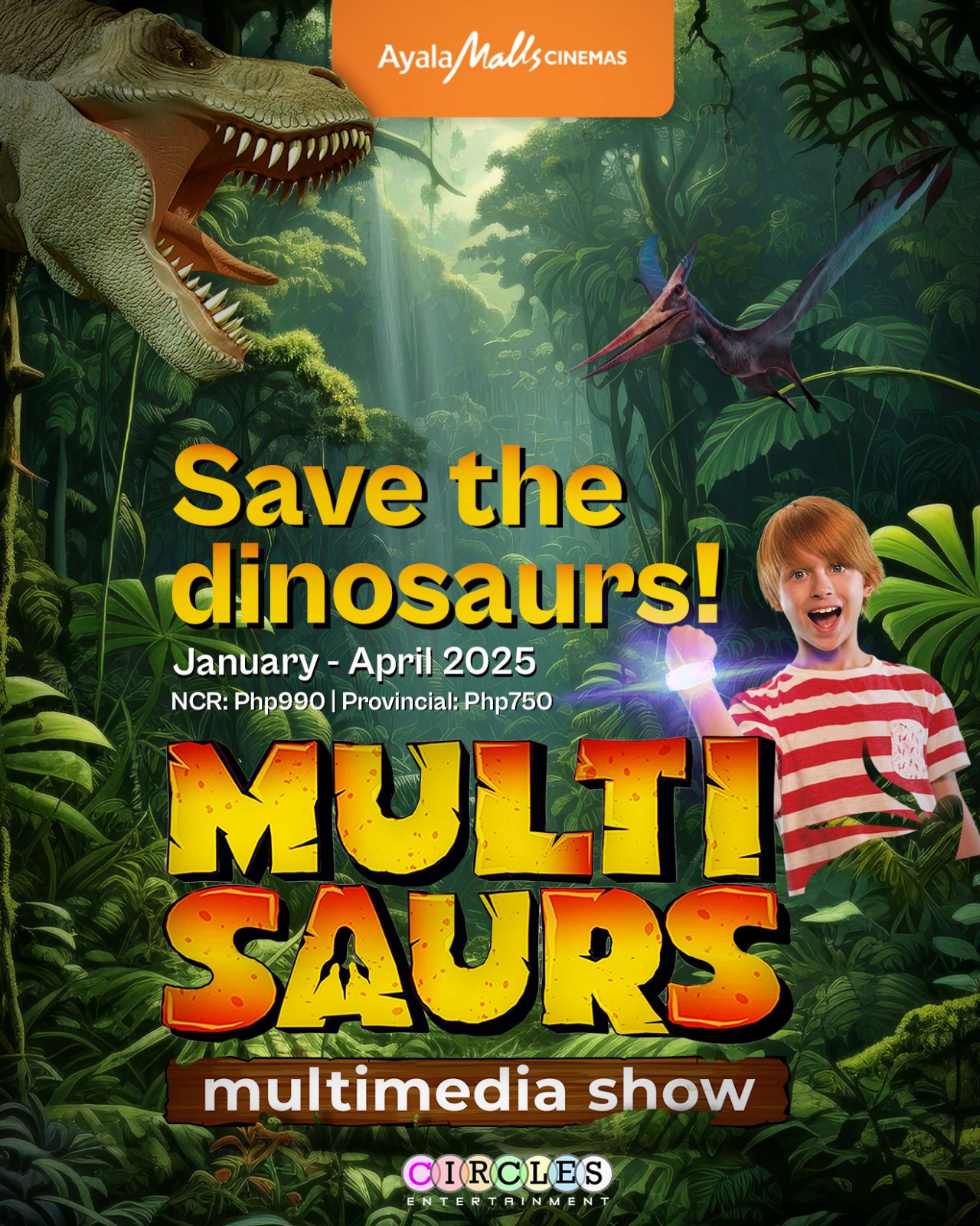 The official poster of Multisaurs in the PH 2025