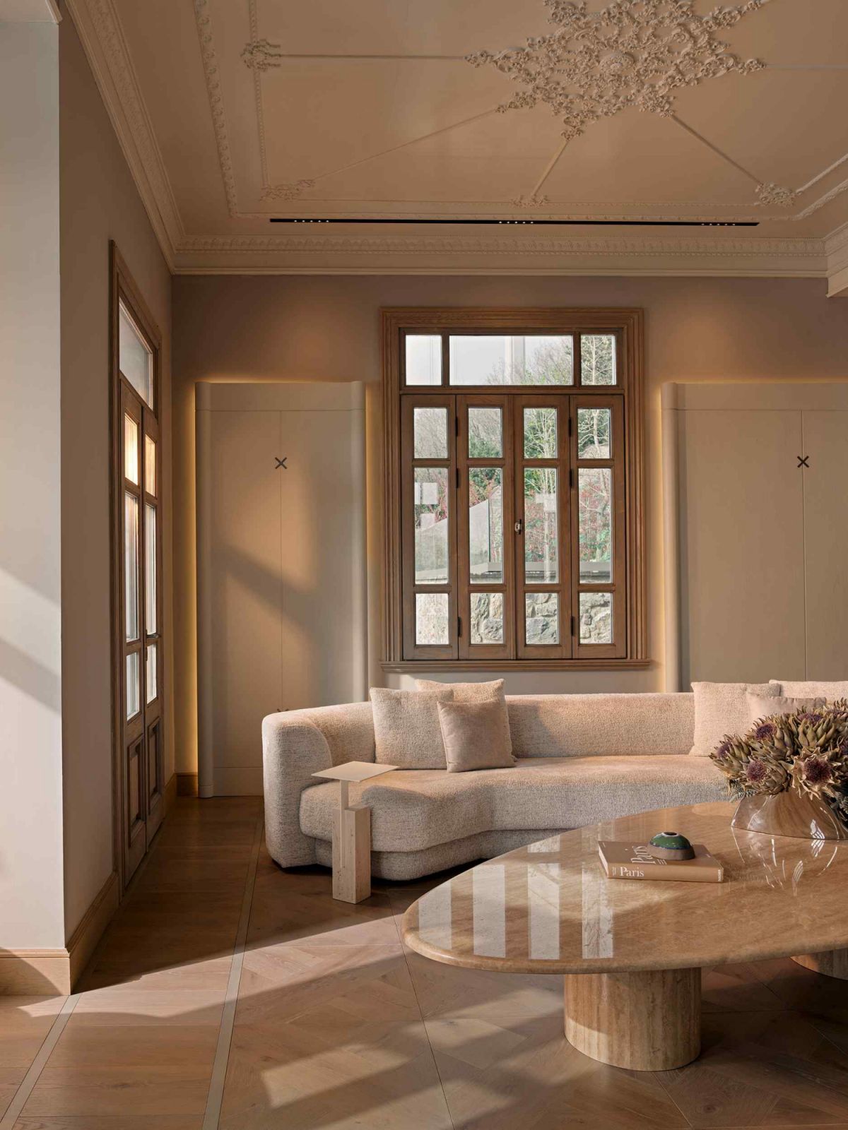 Luxurious and soft furnishings provide contemporary elegance
