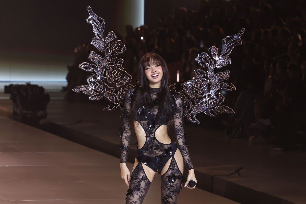 BROOKLYN, NEW YORK - OCTOBER 15: Lisa performs during the 2024 Victoria's Secret Fashion Show at Duggal Greenhouse on October 15, 2024 in Brooklyn, New York. (Photo by Taylor Hill/WireImage)