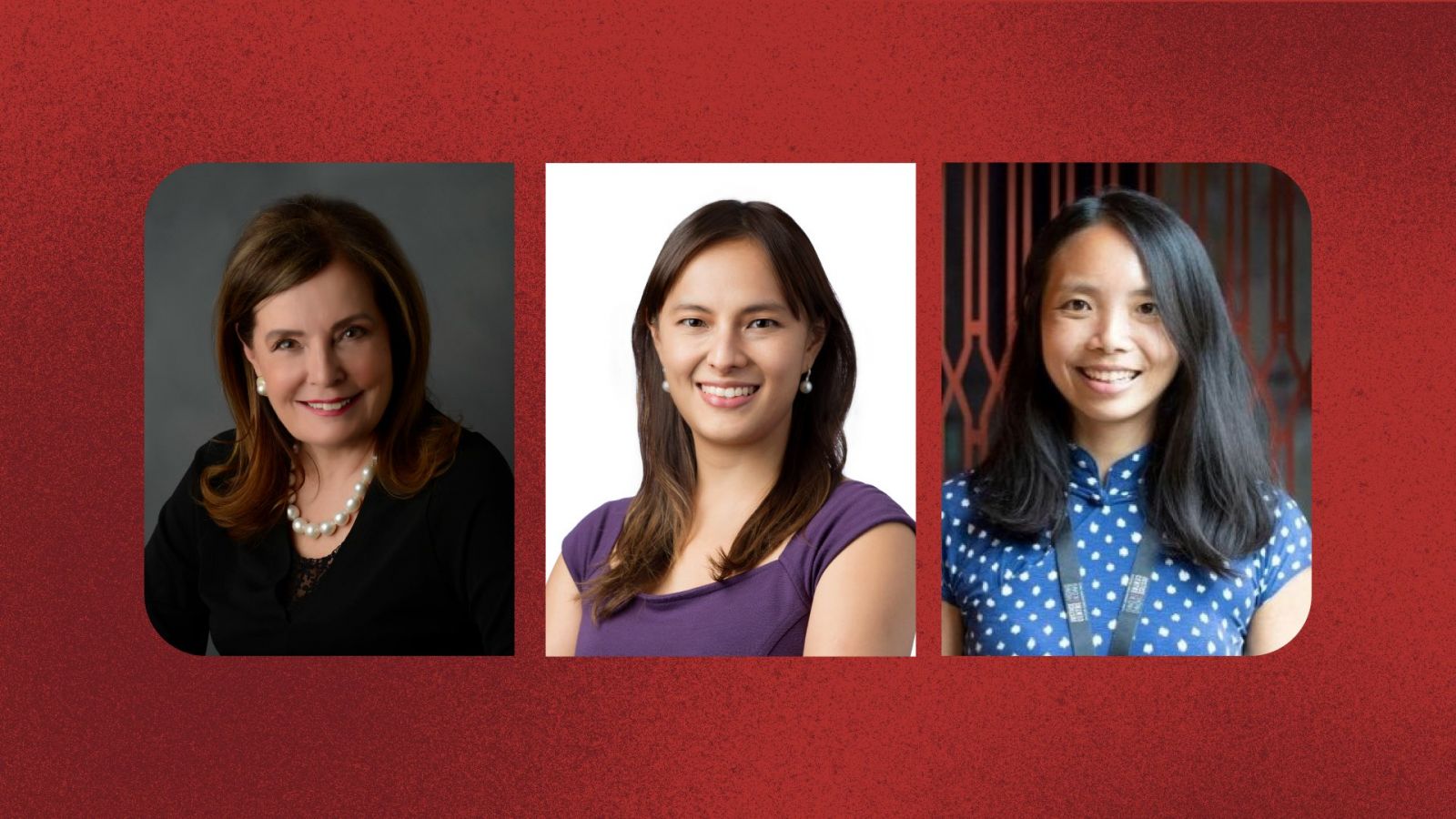 From left: Elizabeth L Thomson, Angela Wong On-Ying, Lynette Nam
