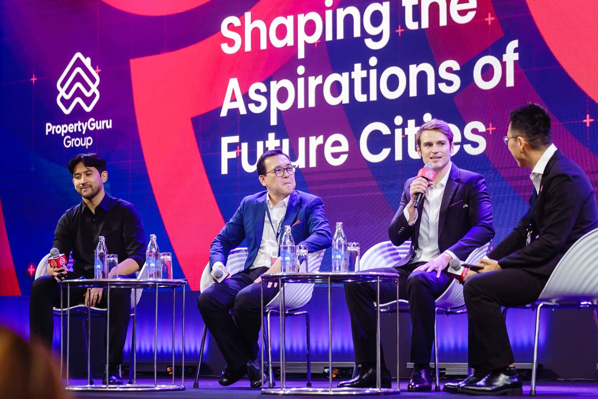 Defining Future Homes, from left to right: Muhammad Adhiguna Sosiawan, CMO & director of architecture, Mas Group (Indonesia); David Chong, chief operating officer, REHDA Institute (Malaysia); Anton Love Wormann, creator, Anton in Japan / Entrepreneur / Real Estate Advisor; and Moderator Dr Nai Jia Lee, head of real estate intelligence, PropertyGuru Group