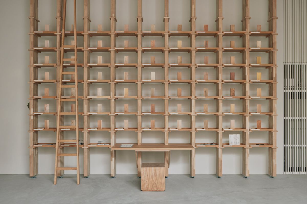Survey 00:WOOD, a timber installation by Christian + Jade at The Age of Wood showcase