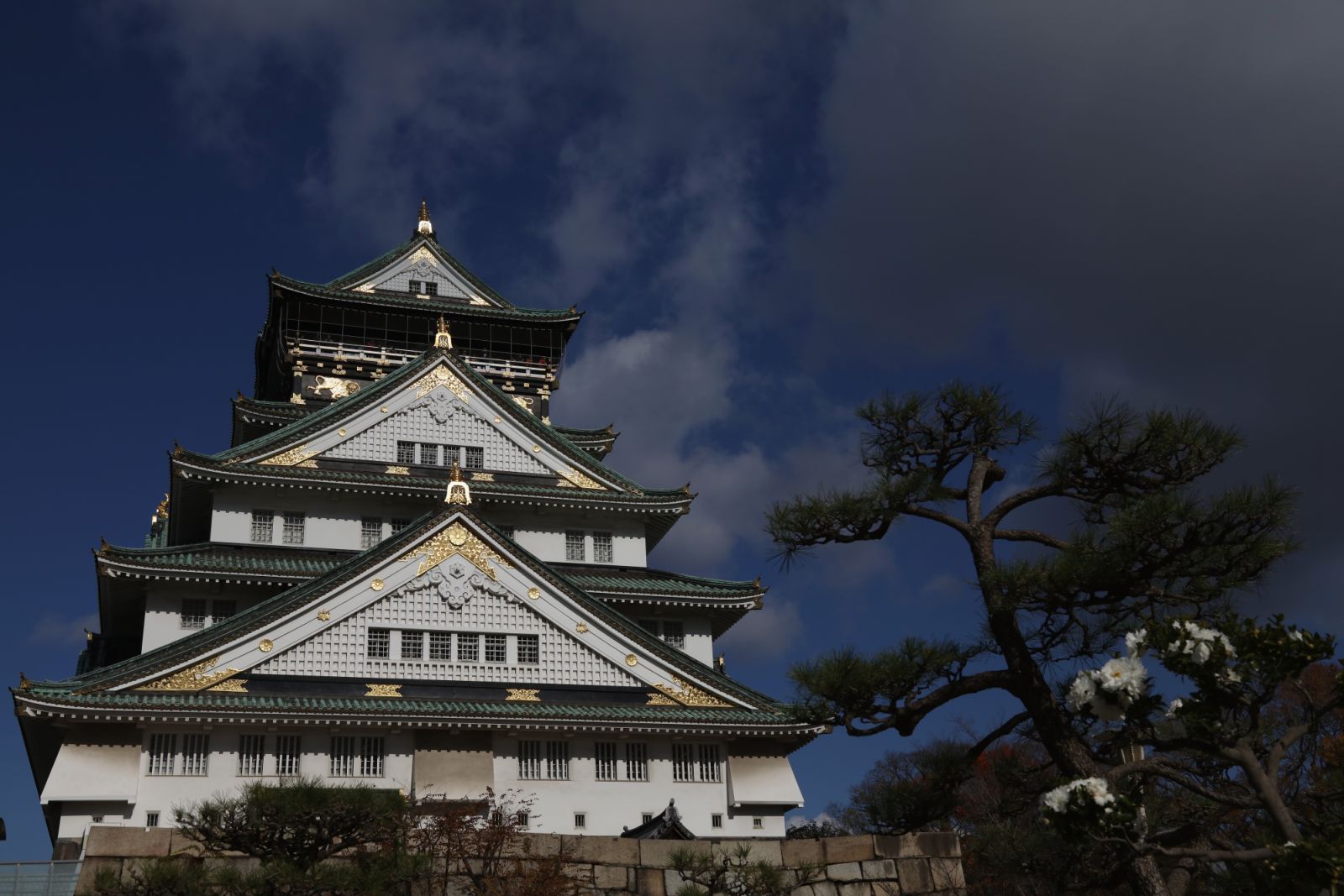 OSAKA, JAPAN - DECEMBER 10: A view of Osaka Castle on December 10, 2016 in Osaka, Japan. (Photo by Steve Bardens-FIFA/FIFA via Getty Images)