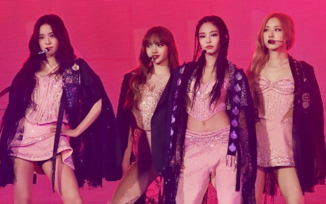 Blackpink’s Coachella 2023 hanboks which were created in collaboration with Kumdenja and OUWR (Photo: YouTube)