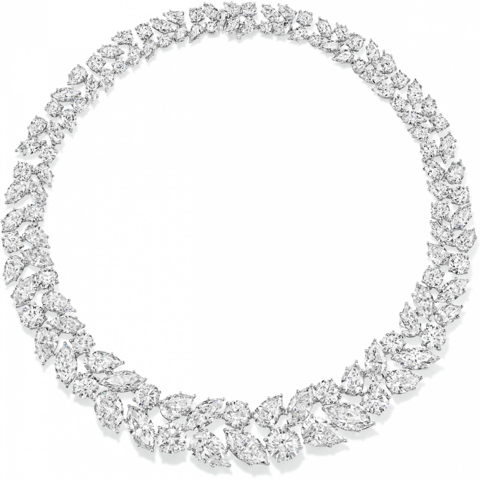 海瑞溫斯頓 Winston Cluster系列 Wreath鑽石項鍊。（Photo: Harry Winston）