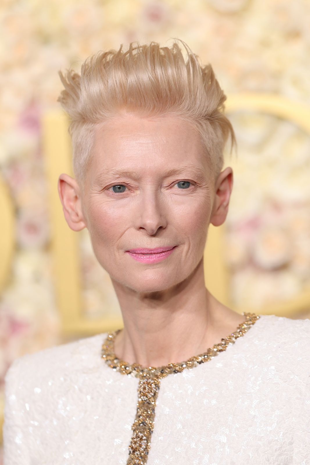 BEVERLY HILLS, CALIFORNIA - JANUARY 05: Tilda Swinton attends the 82nd Annual Golden Globe Awards at The Beverly Hilton on January 05, 2025 in Beverly Hills, California. (Photo by Matt Winkelmeyer/WireImage)