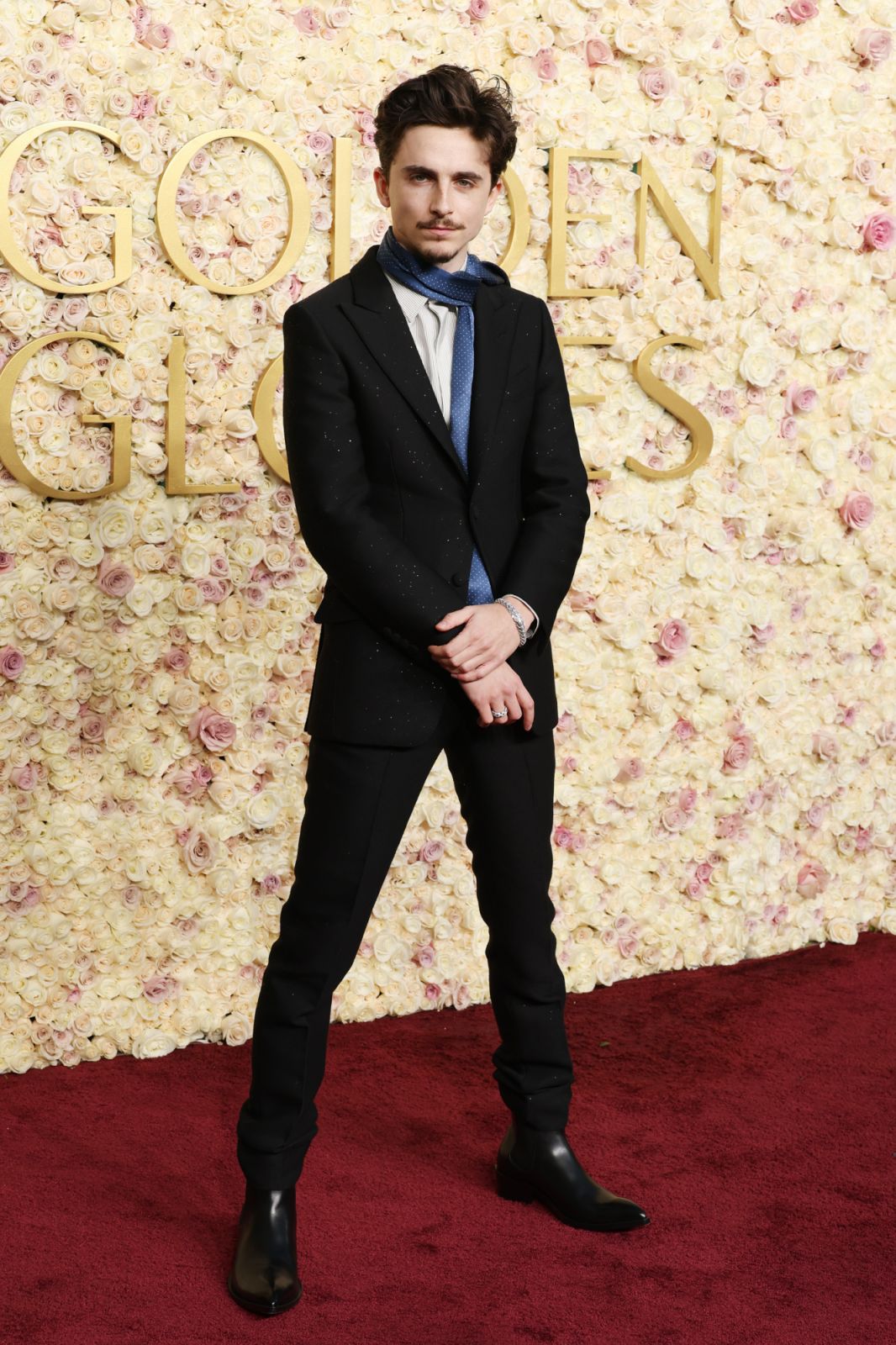 BEVERLY HILLS, CALIFORNIA - JANUARY 05: Timothée Chalamet attends the 82nd Annual Golden Globe Awards at The Beverly Hilton on January 05, 2025 in Beverly Hills, California. (Photo by Kevin Mazur/Getty Images)