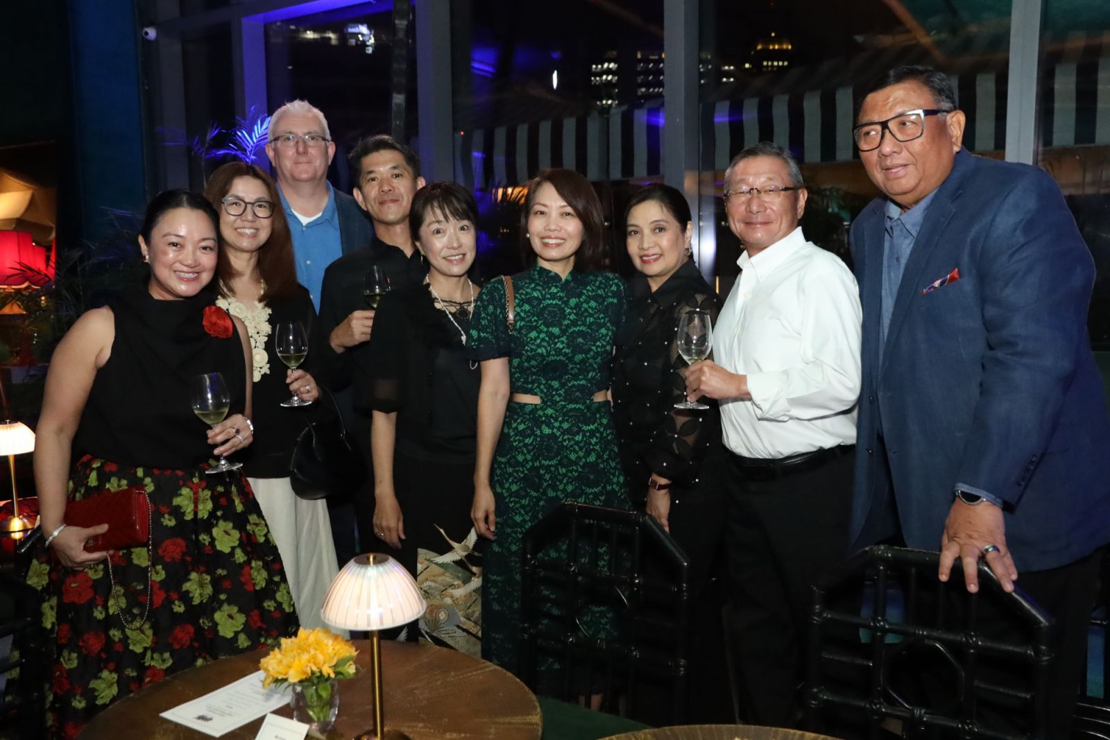 Ching Jorge, Amb Hae Kyong Yu, Fergus Murphy, Amb Endo Kazuya, Endo Akiko, Amb Constance See, Marides Almendras and Motoo Konishi