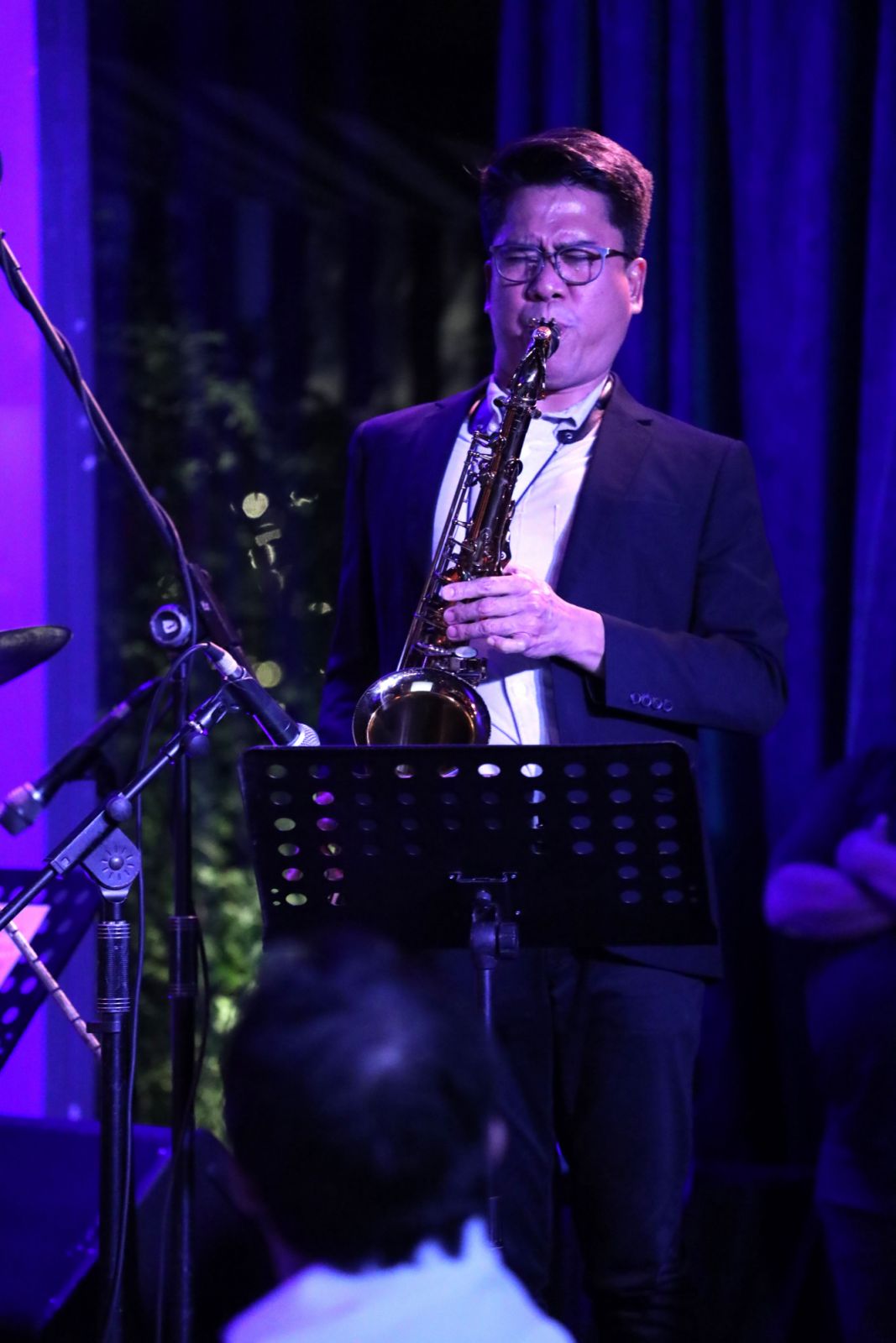 Filipino saxophone player Michael Mark Guevarra