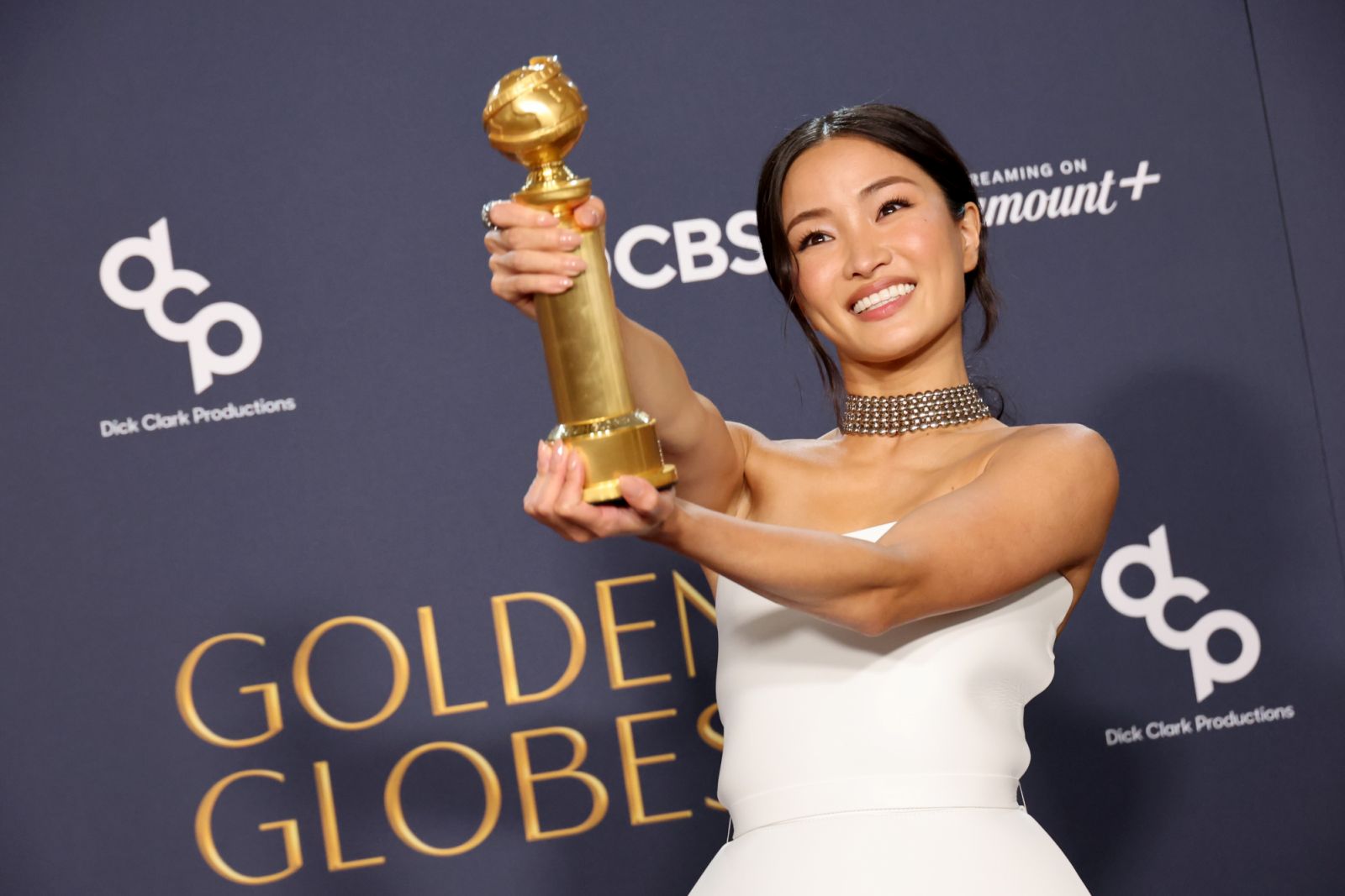 Anna Sawai wearing Cartier (Photo: courtesy of Amy Sussman/Getty Images)