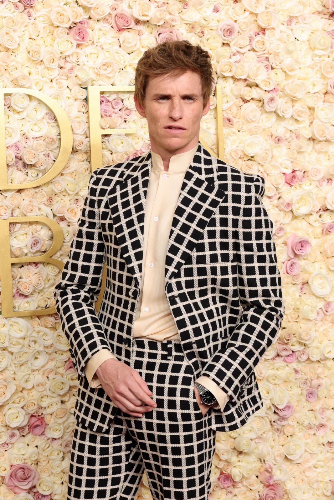 BEVERLY HILLS, CALIFORNIA - JANUARY 05: Eddie Redmayne attends the 82nd Annual Golden Globe Awards at The Beverly Hilton on January 05, 2025 in Beverly Hills, California. (Photo by Amy Sussman/Getty Images)