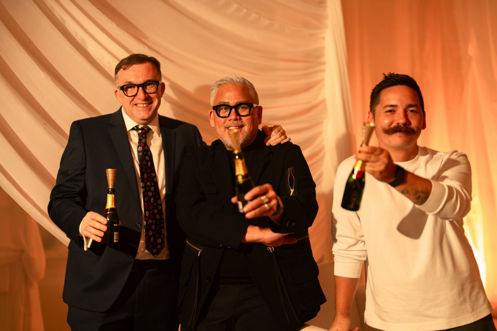 Chef Chele Gonzales, Rajo Laurel and Chef Josh Boutwood