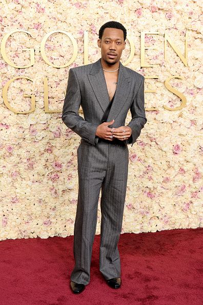 BEVERLY HILLS, CALIFORNIA - JANUARY 05: Tyler James Williams attends the 82nd Annual Golden Globe Awards at The Beverly Hilton on January 05, 2025 in Beverly Hills, California. (Photo by Amy Sussman/Getty Images)