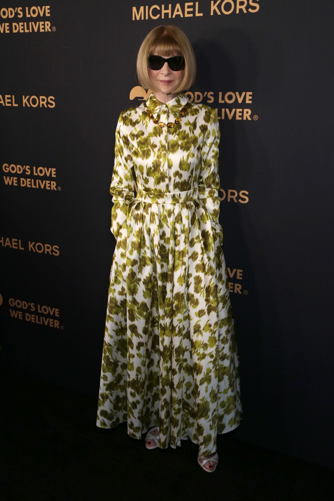 NEW YORK, NEW YORK - OCTOBER 21: Anna Wintour attends The Golden Heart Awards benefiting God's Love We Deliver at The Cathedral Church of St. John the Divine on October 21, 2024 in New York City. (Photo by Sylvain Gaboury/Patrick McMullan via Getty Images)