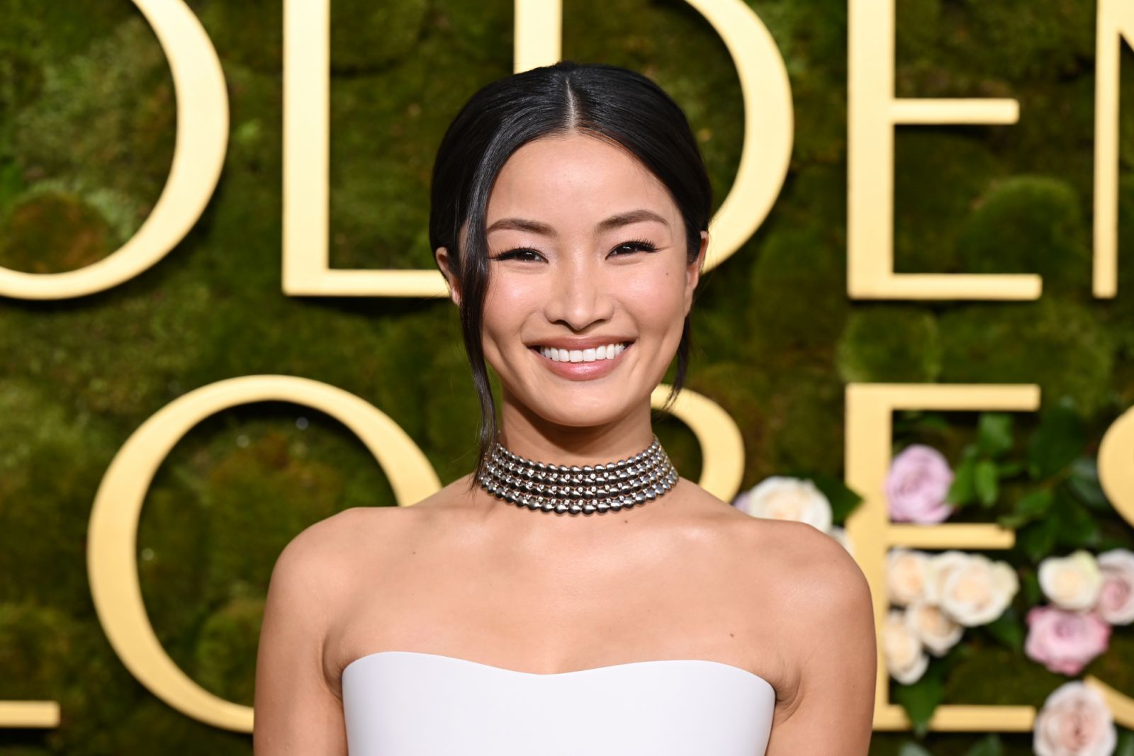 Anna Sawai during the 82nd Annual Golden Globes held at The Beverly Hilton on January 05, 2025 in Beverly Hills, California. (Photo by Gilbert Flores/GG2025/Penske Media via Getty Images)
