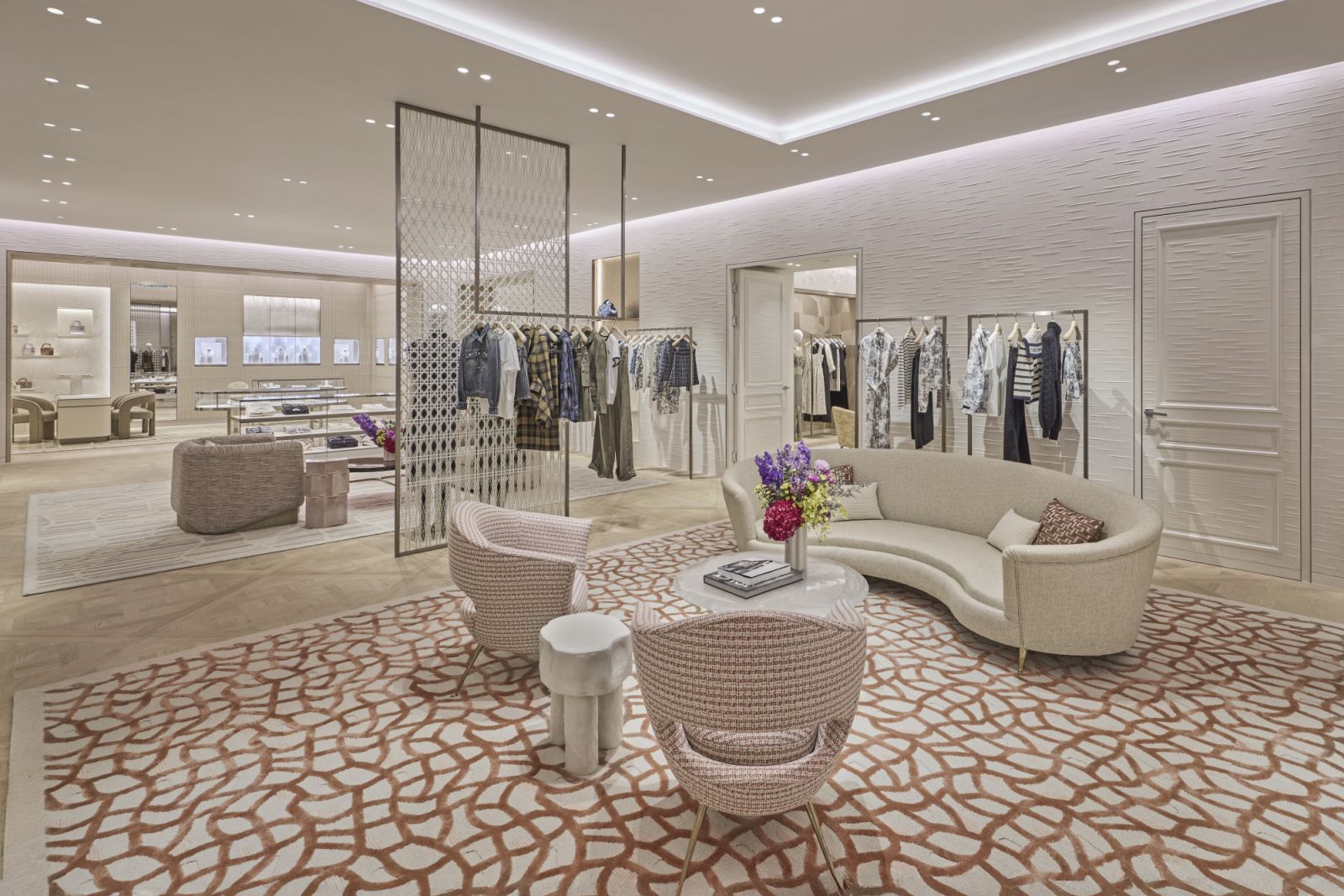 The women's section of the new Dior boutique in Kuala Lumpur