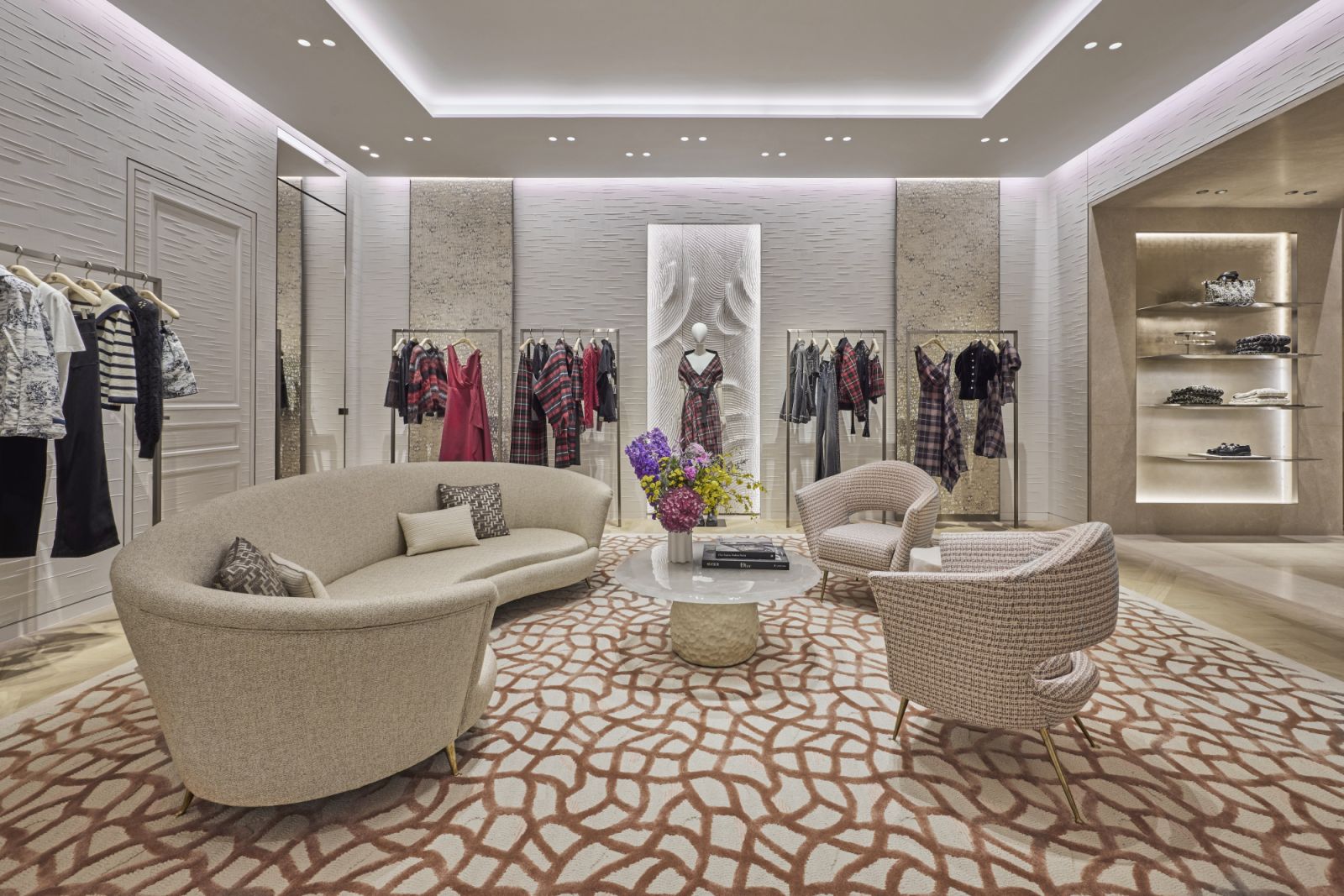 Taking centre stage inside is the Dior Cruise 2025 collection by creative director Maria Grazia Chiuri