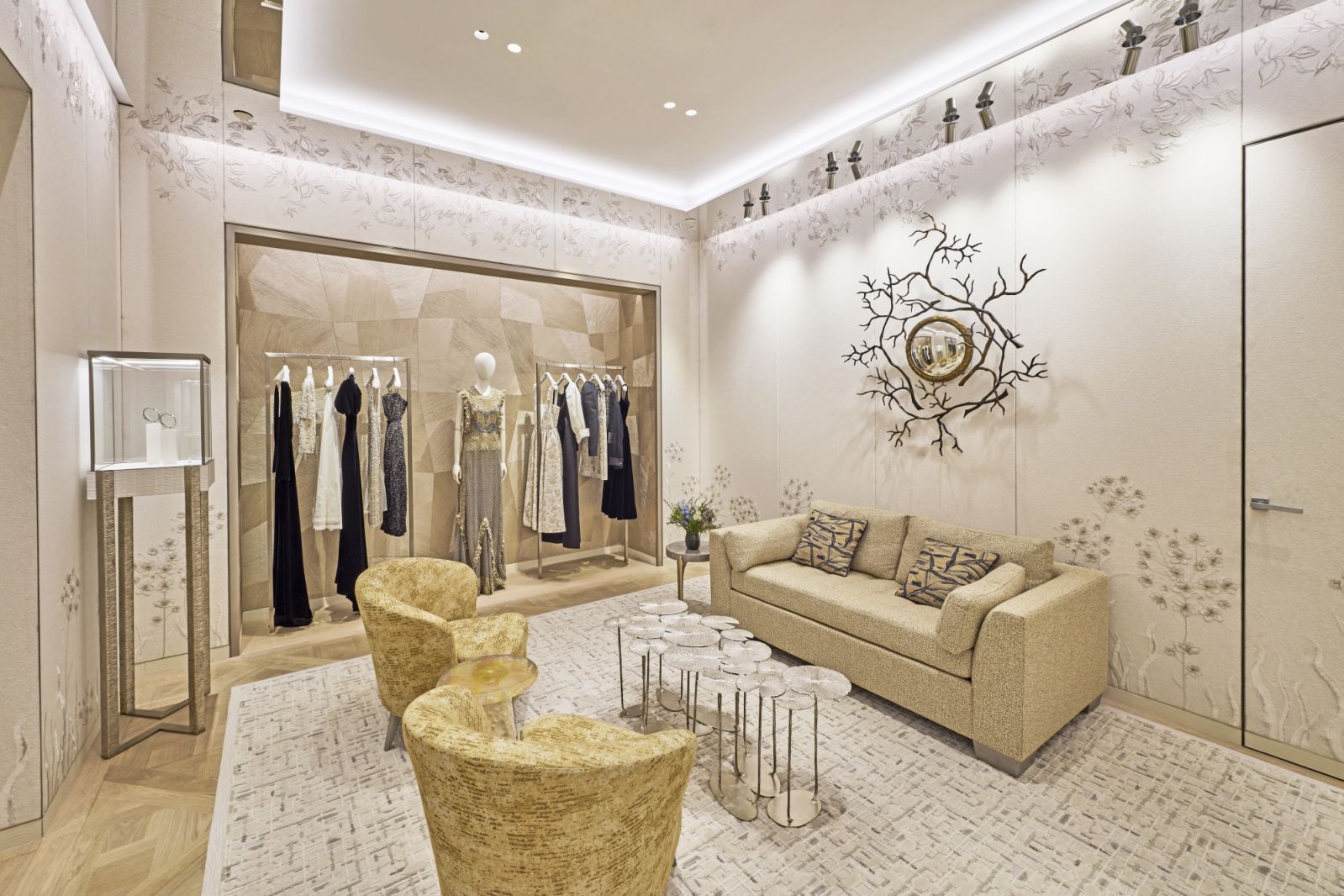 A private area inside the new Dior boutique in Kuala Lumpur
