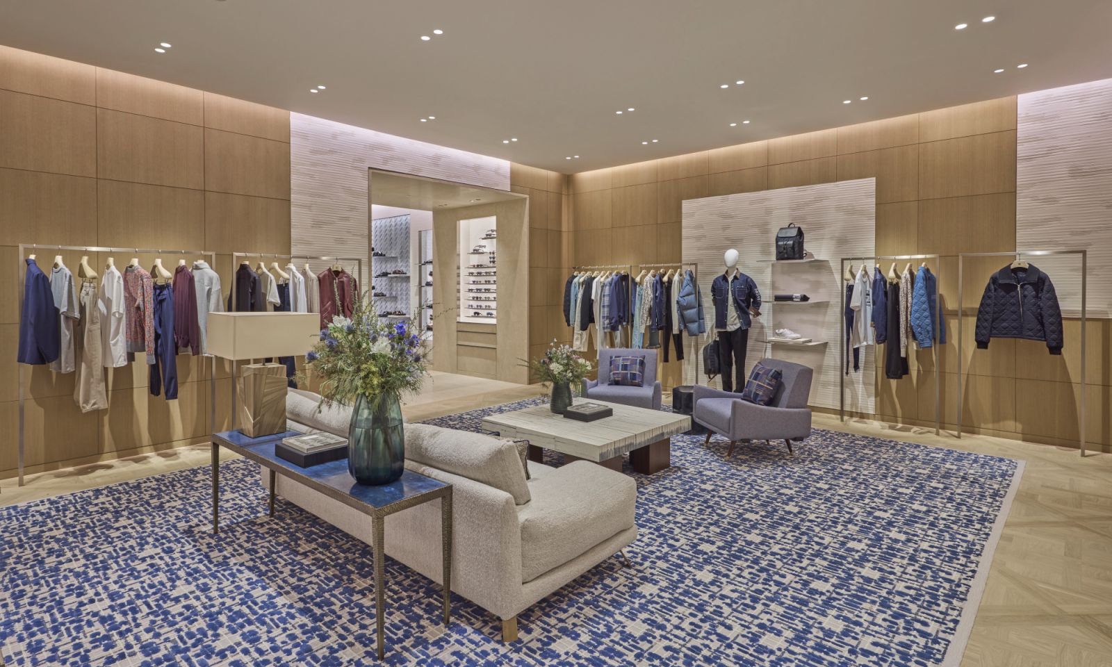 The men's section of the new Dior boutique in Kuala Lumpur