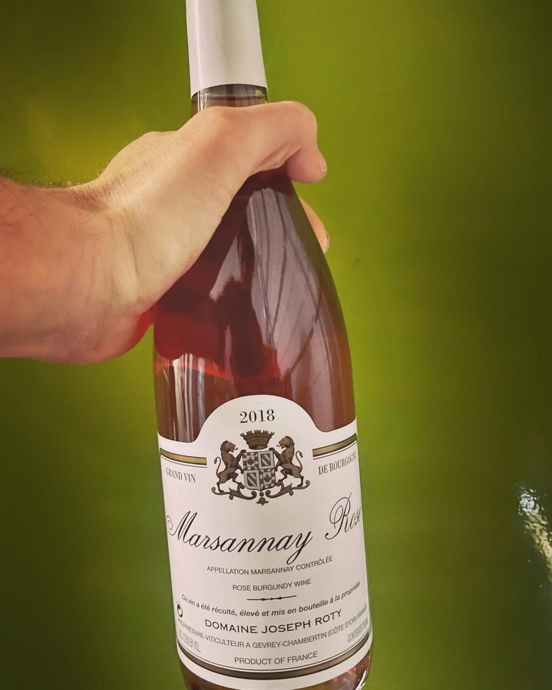 Rosé from Joseph Roty’s Marsannay vines 2018 vintage (Photo: Instagram / @specialty_wines)