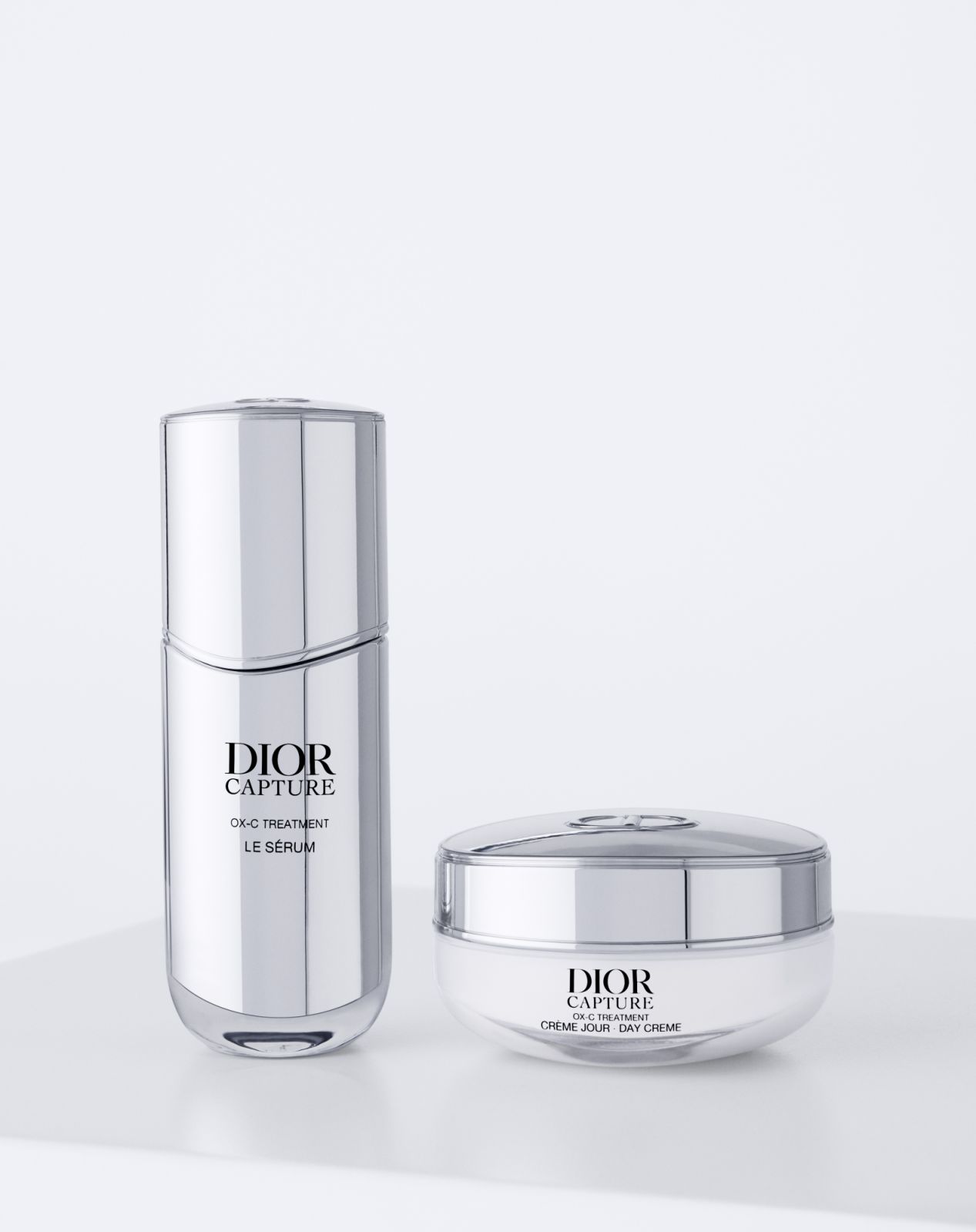 The Dior Capture Ox-C Treatment Le Serum and Day Creme.