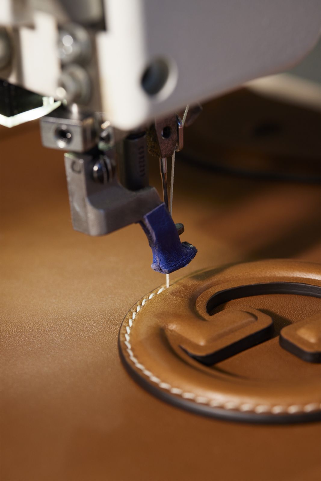 Contrasting ivory stitching on the leather emblem (Image: Courtesy of Gucci)