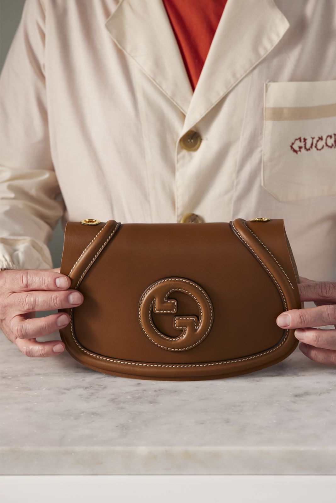 The Gucci Blondie is marked by its round shape, saddle making-inspired stitching and high-quality materials (Image: Courtesy of Gucci)