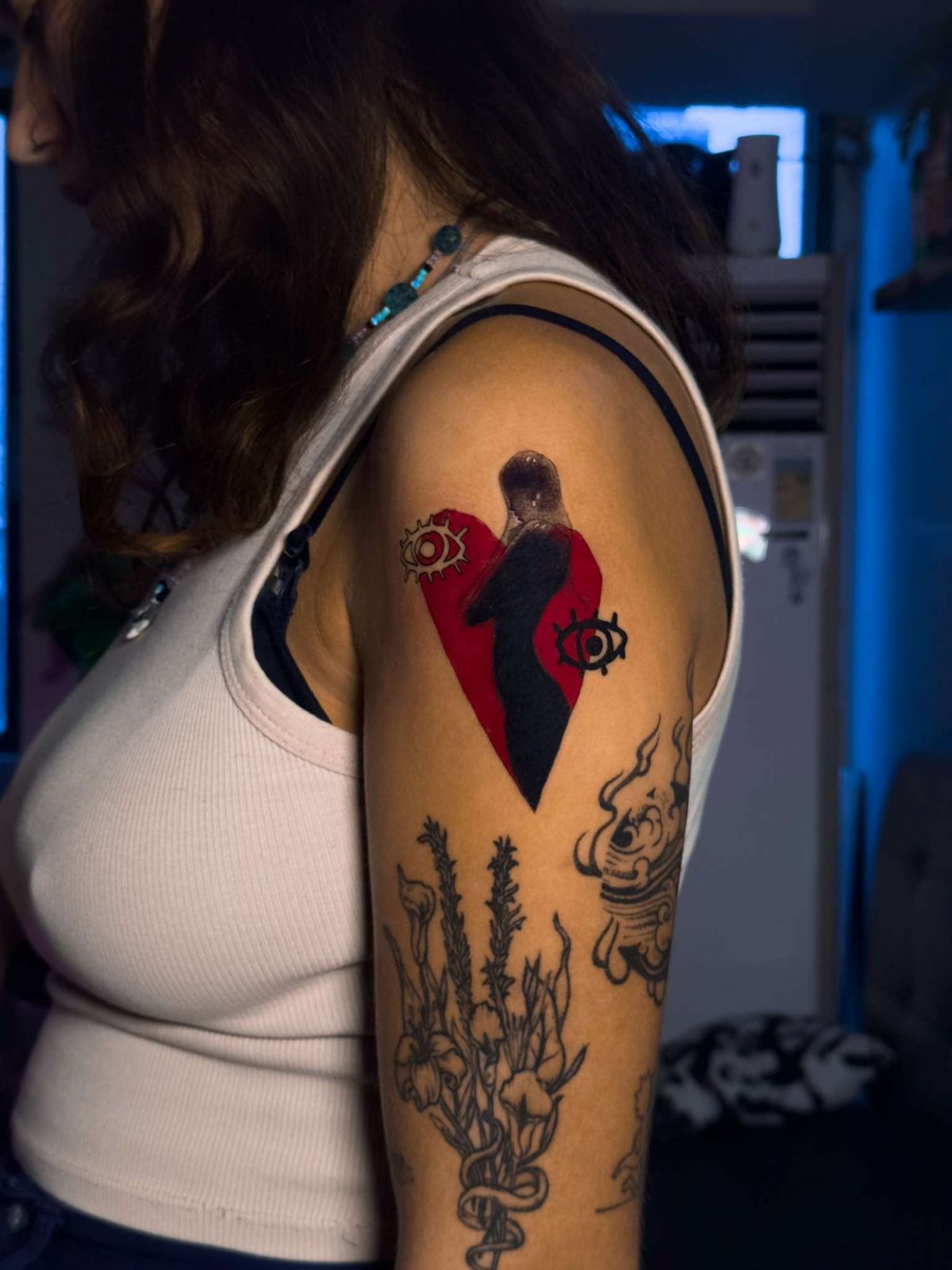 A heart tattoo done by Jezreel Noel (Photo: Jezreel Noel)