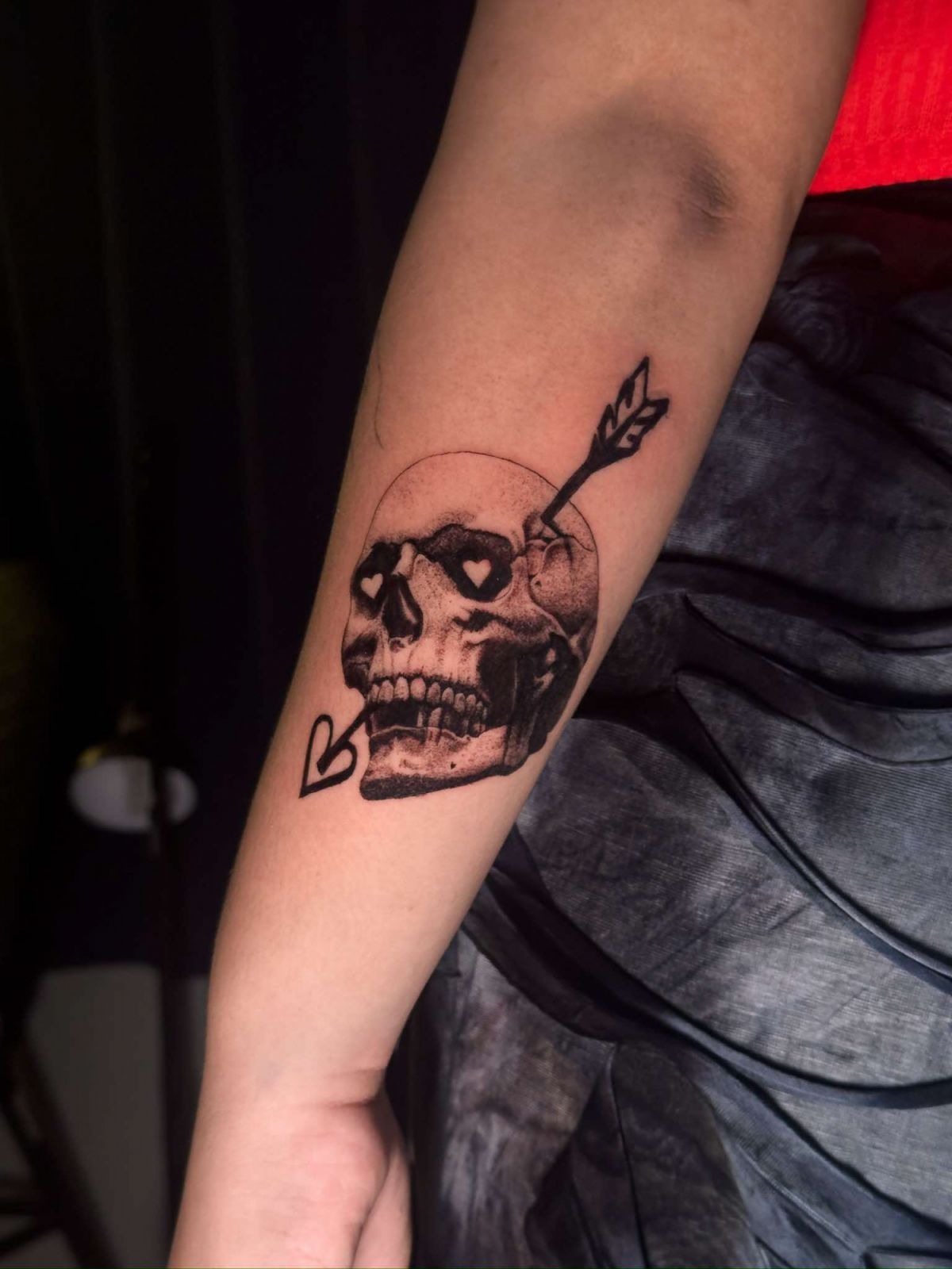 A skull tattoo and Jezreel Noel's favourite design (Photo: Jezreel Noel)