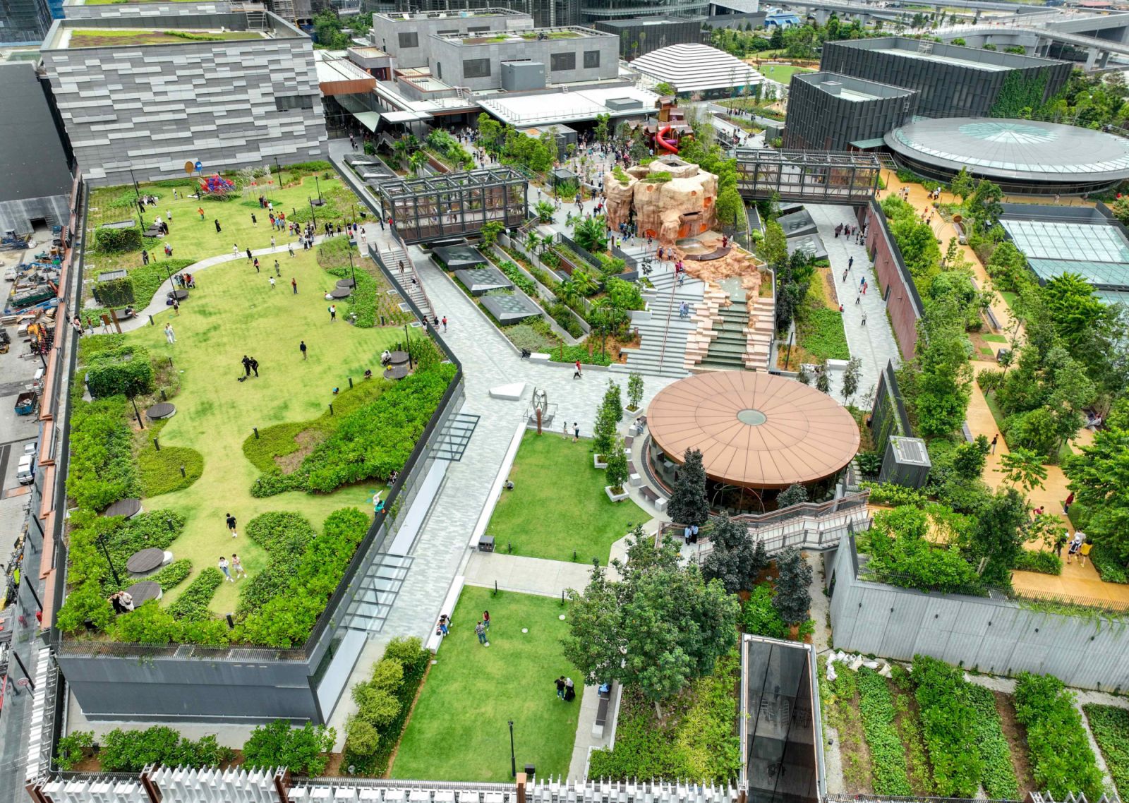The ten-acre TRX City Park is the first major urban park development in Kuala Lumpur in over two decades