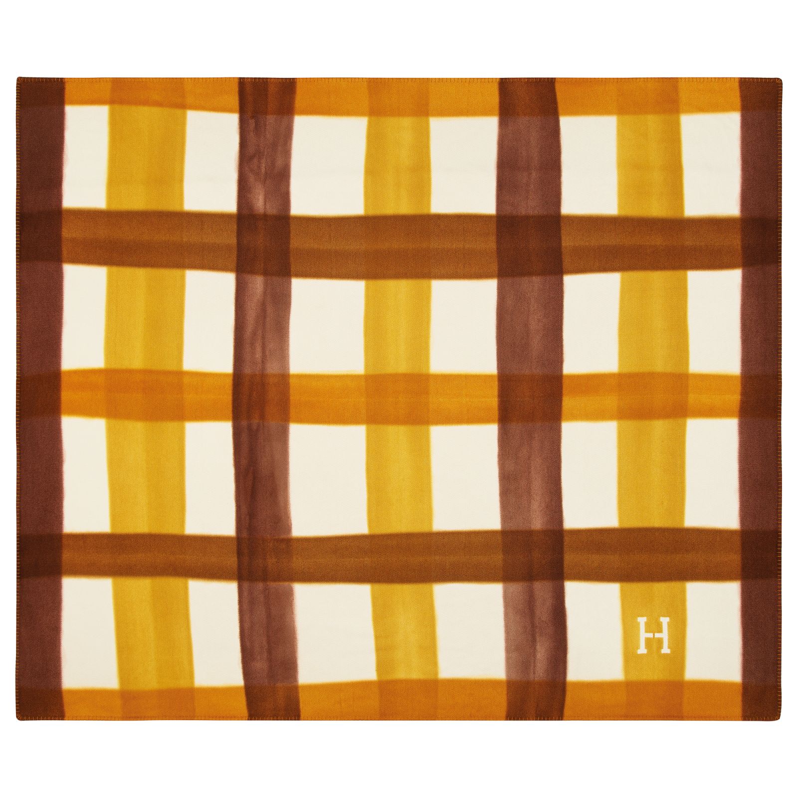 The new Tartan Dye bed cover from Hermès