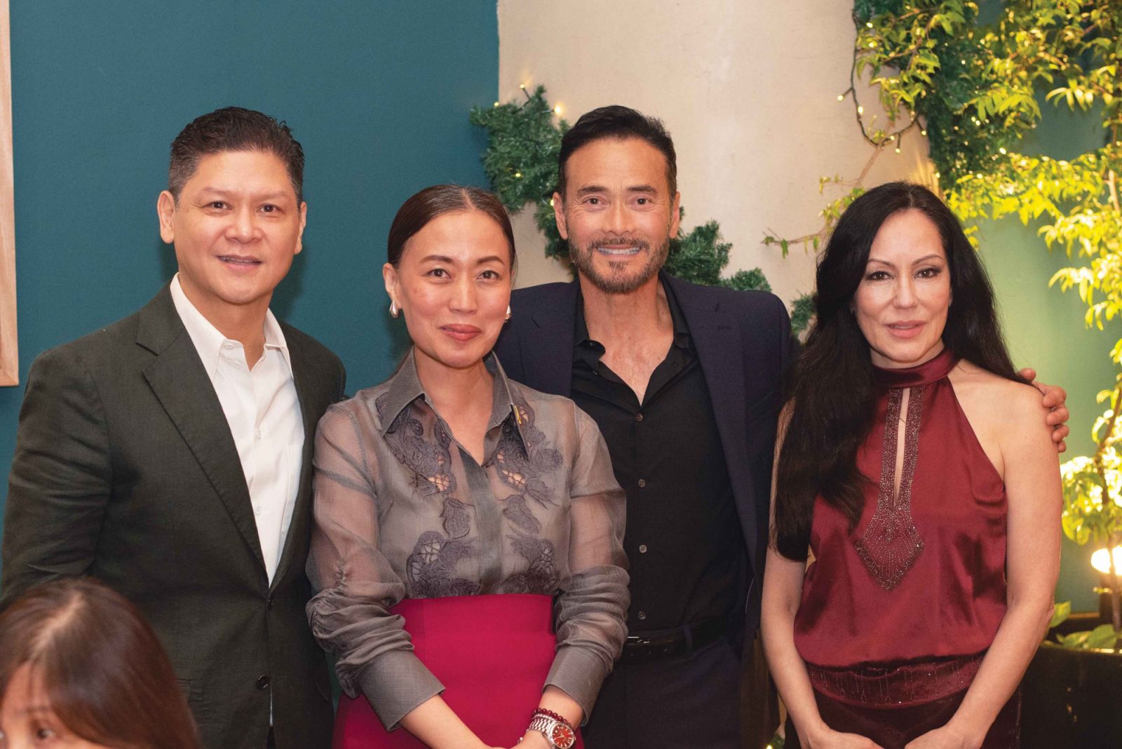 Tatler Philippines EIC Anton San Diego, Marga Nograles, Mark
Dacascos and Lisa Lew (Photo: Kevin Prudon)
