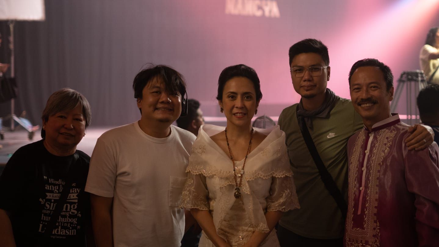 Producer Girlie Rodis, director King Palisoc, Rachel Alejandro, cinematographer Pong Ignacio, Nor Domingo