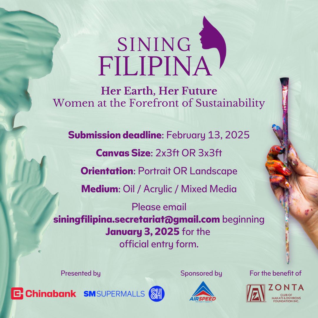 The official guidelines for the second Sining Filipina art competition (Photo: Courtesy of SM Supermalls)