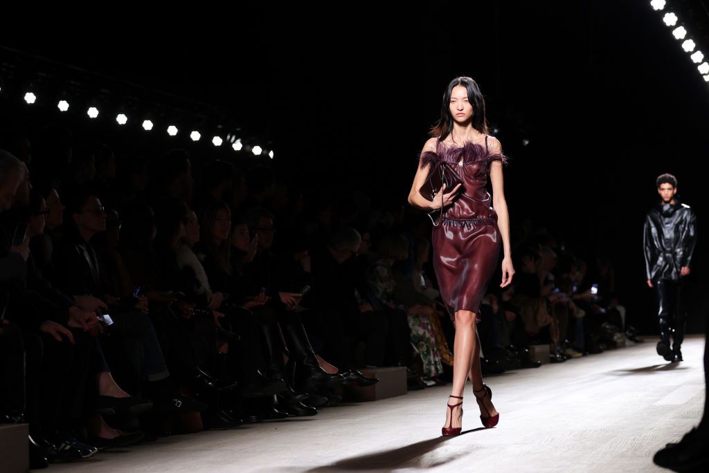 MILAN, ITALY - FEBRUARY 24: A model walks the runway at the Ferragamo fashion show during the Milan Fashion Week Womenswear Fall/Winter 2024-2025 on February 24, 2024 in Milan, Italy. (Photo by Jacopo Raule/Getty Images)