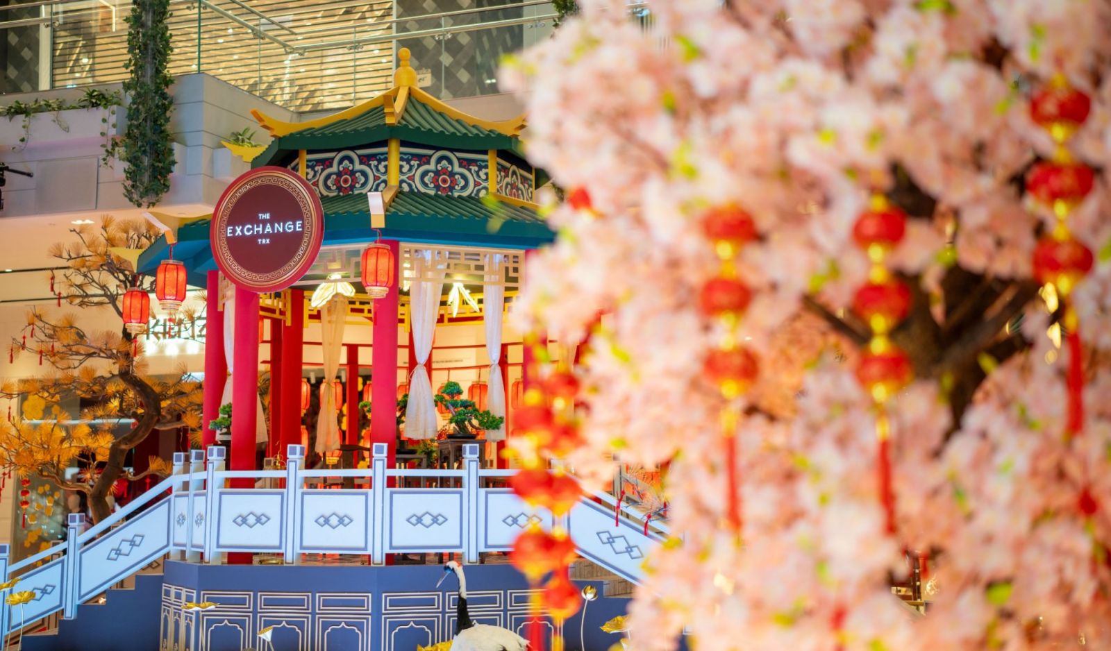 Chinese New Year decorations at The Exchange TRX