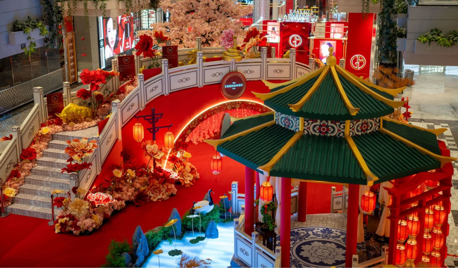 Chinese New Year decorations at The Exchange TRX
