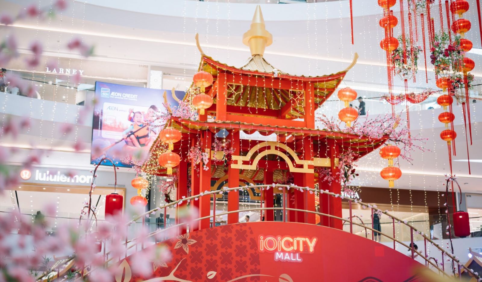 Chinese New Year decorations at IOI City Mall