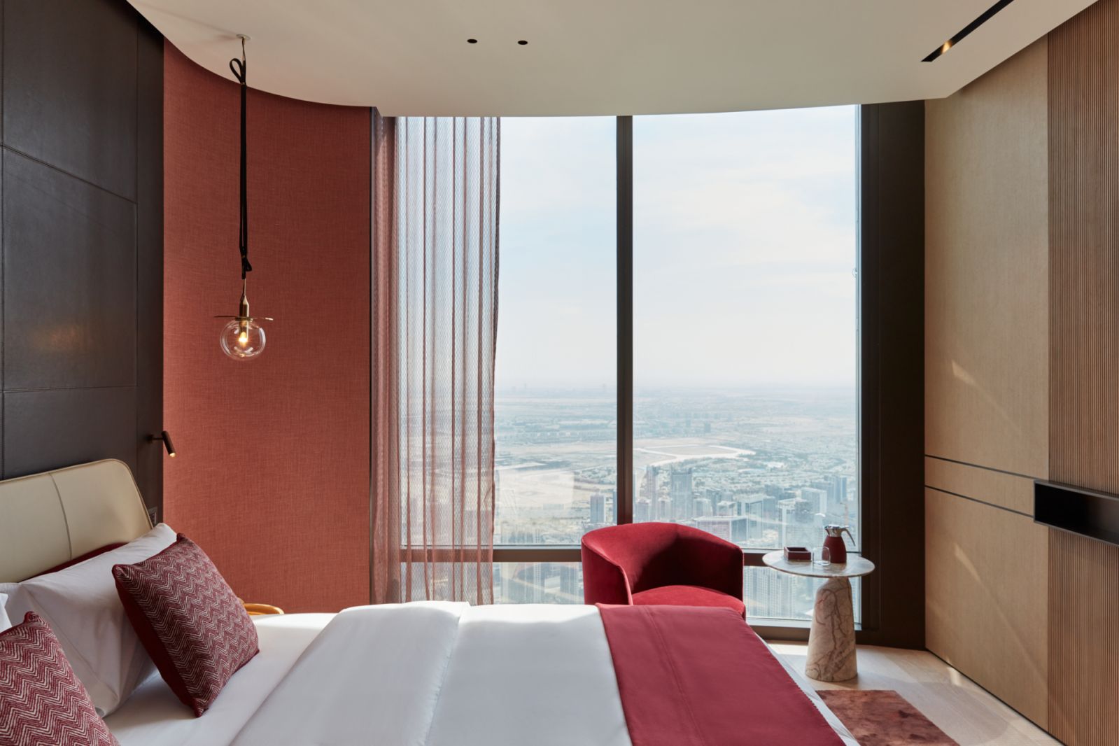 Views of Dubai from the Burj Khalifa apartment