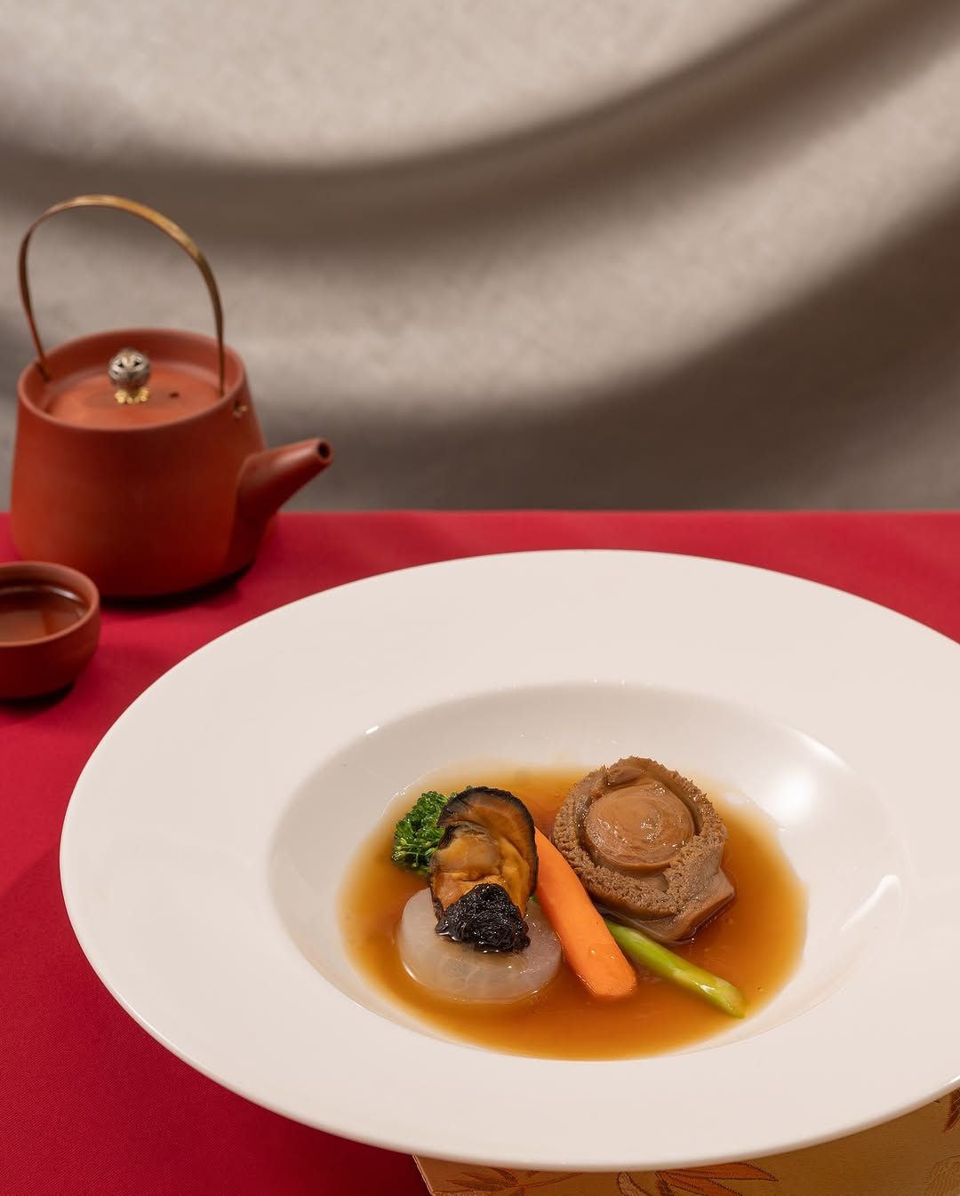 Five Head Abalone with Sun-Dried Oyster and Sea Moss