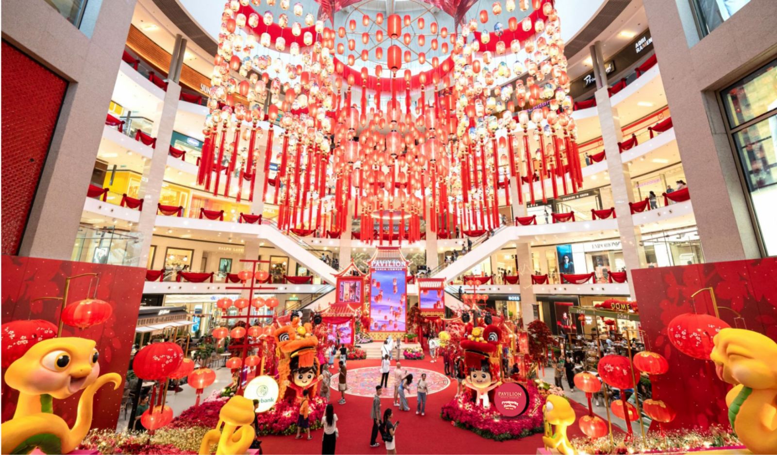 Chinese New Year decoration at Pavilion KL