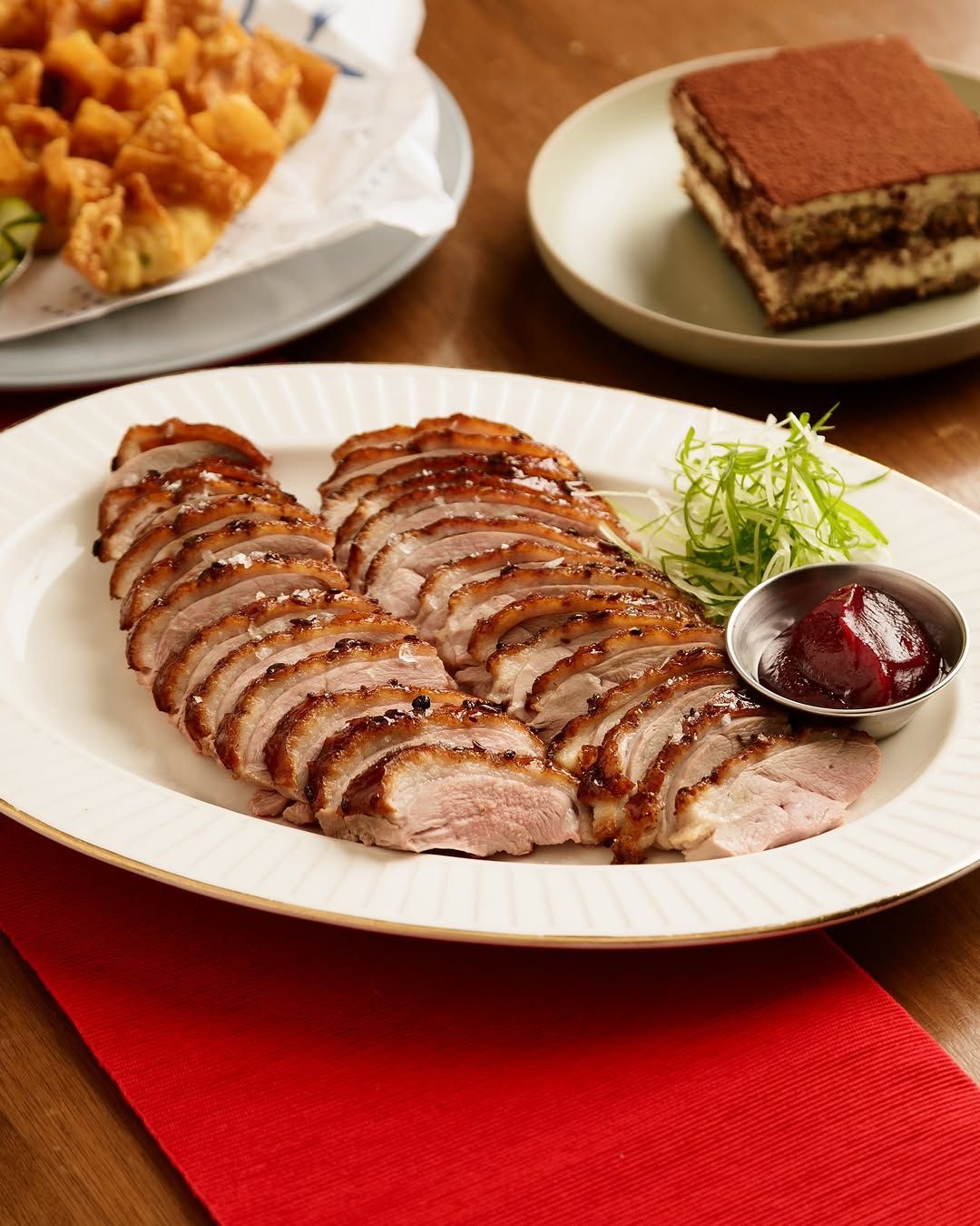 Roasted Aged Duck Breast w/ Beetroot Jam