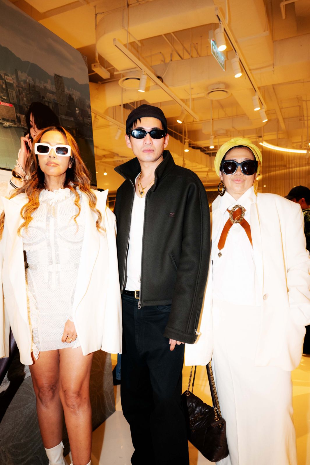 Ezurin Khyra, Han Chong & Maggie Abang Saufi at Self-Portrait fashion event