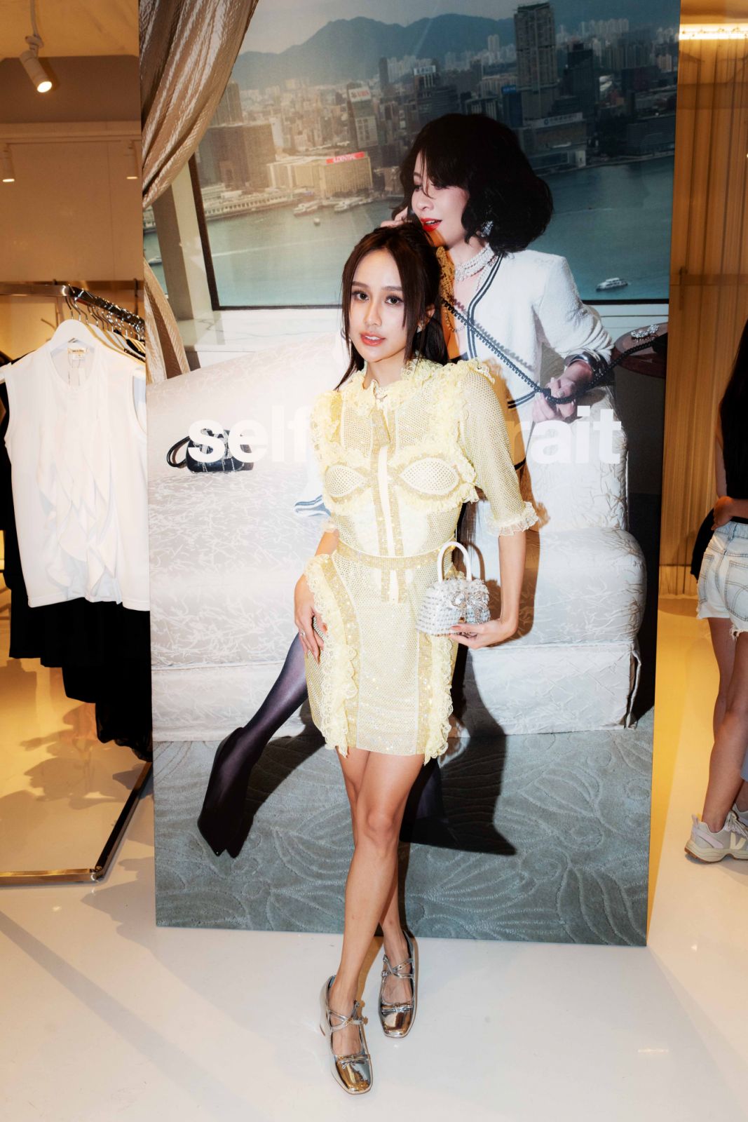 Jestinna Kuan at Self-Portrait fashion event